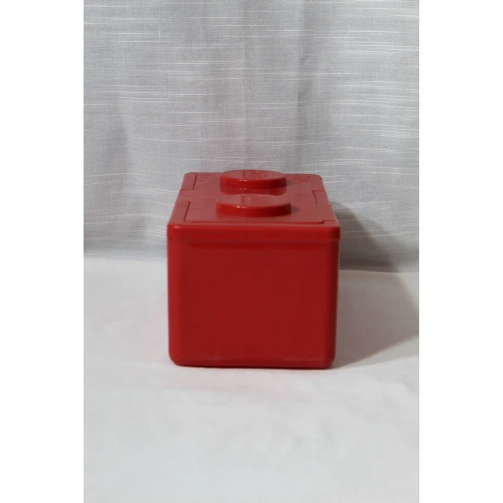 Vtg Chubs Baby Wipes Red Stackable Block Storage Container EMPTY 8”